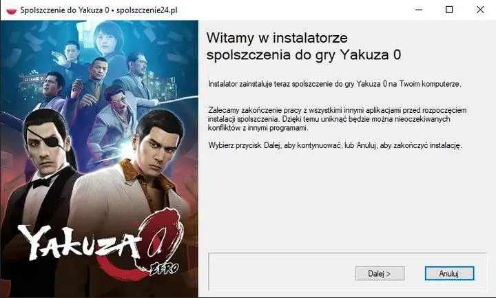 Spolszczenie yakuzy przewodnik